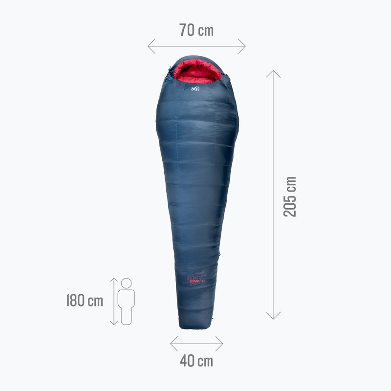 Sacco a pelo da donna Millet Light Down -5° blue orion 4