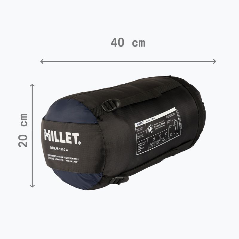 Sacco a pelo da donna Millet Baikal 1100 saphir 5