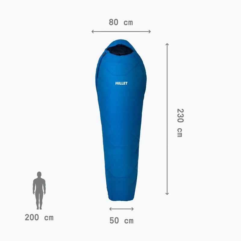 Millet Baikal 750 Sacco a pelo lungo a destra sky diver 4