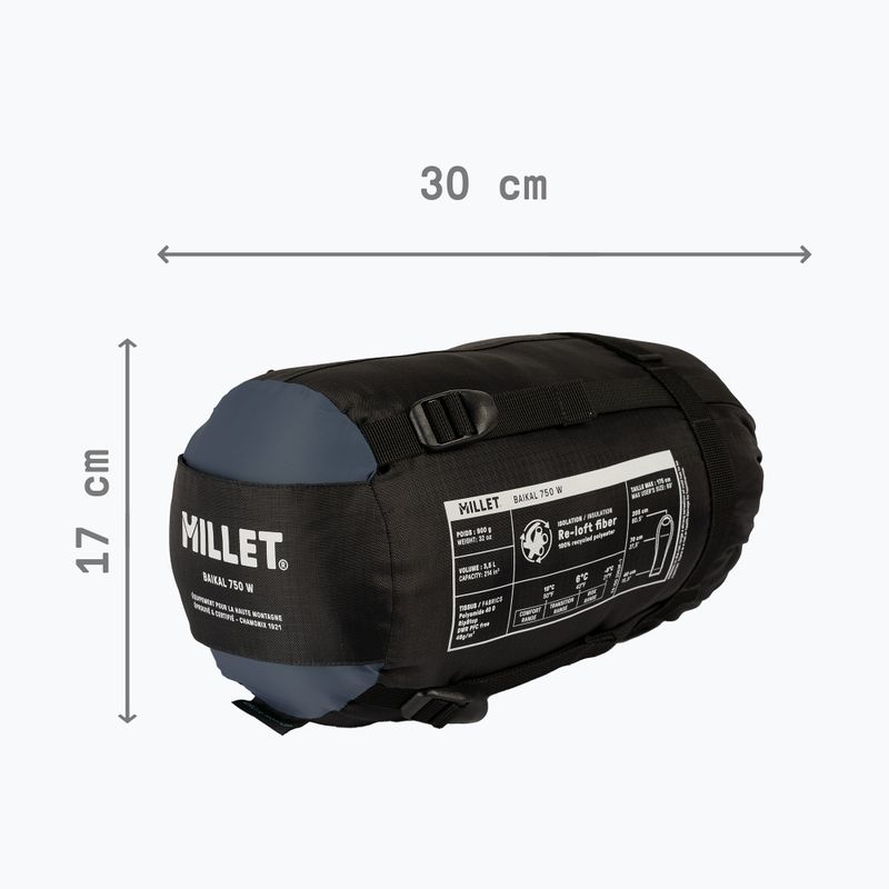 Sacco a pelo da donna Millet Baikal 750 saphir 5