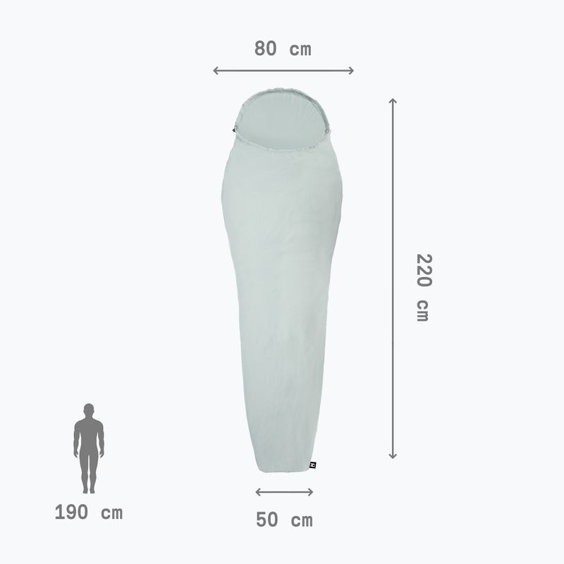 Inserto per sacco a pelo Millet Baikal Liner ad altezza elevata 3