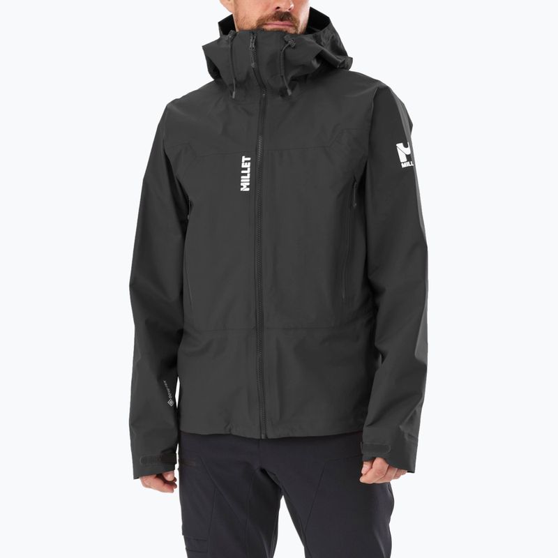 Giacca da pioggia Millet Kamet Light GTX da uomo noir/ noir