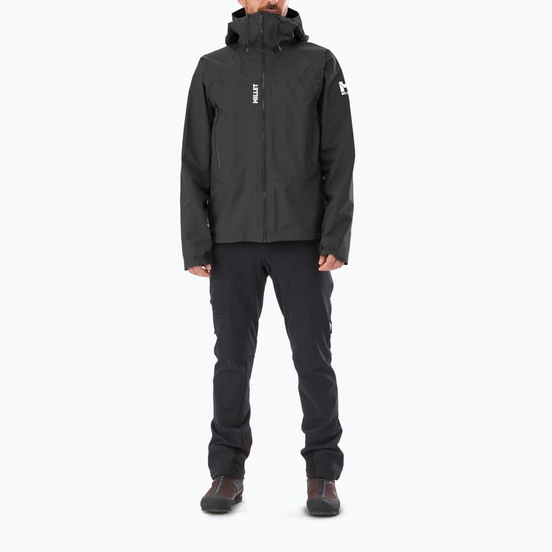 Giacca da pioggia Millet Kamet Light GTX da uomo noir/ noir 2