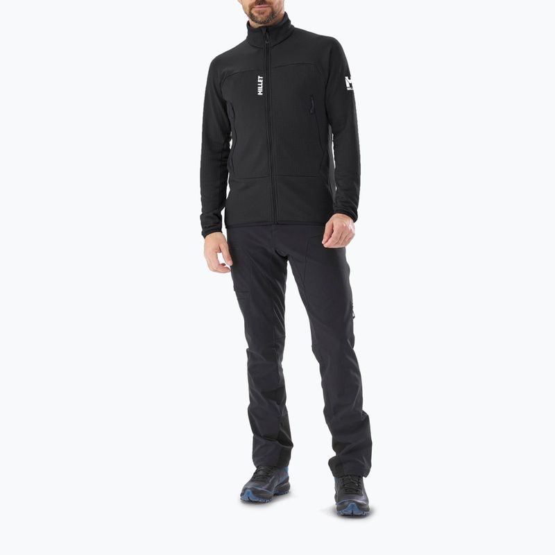 Felpa Millet Fusion Grid uomo nero/noir 2