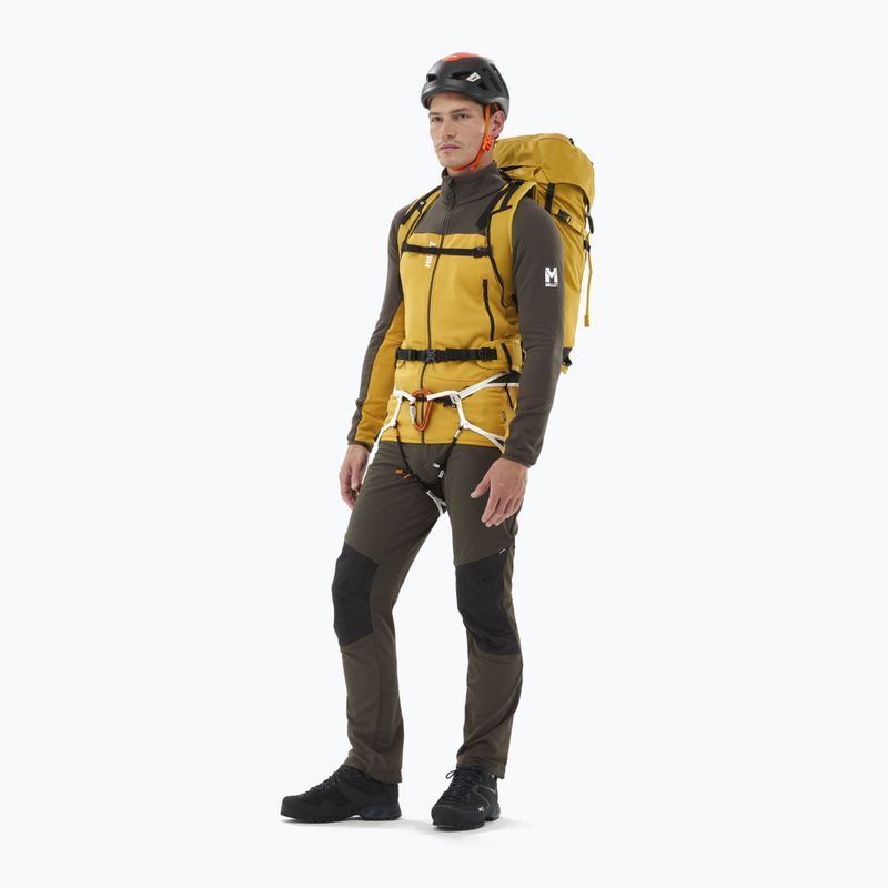 Felpa Millet Fusion Grid da uomo safran/giungla profonda 2