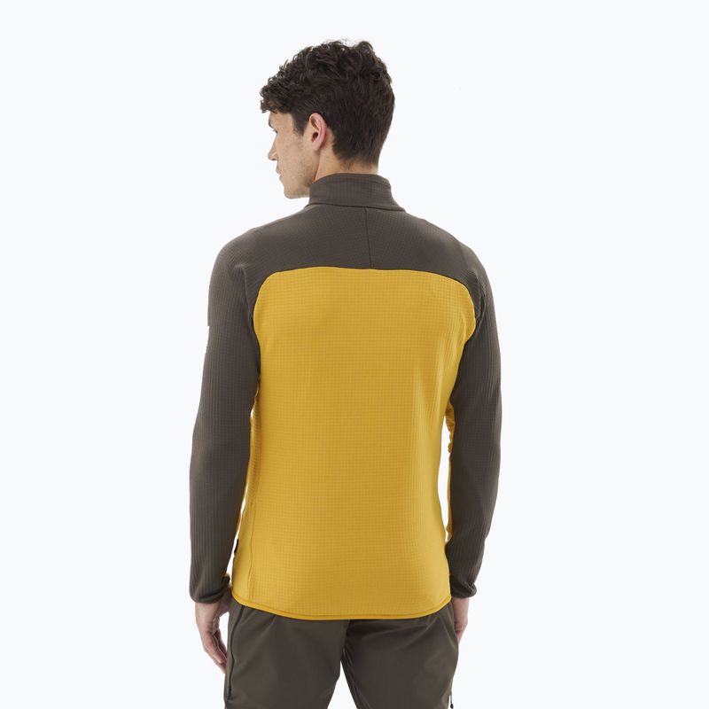 Felpa Millet Fusion Grid da uomo safran/giungla profonda 3