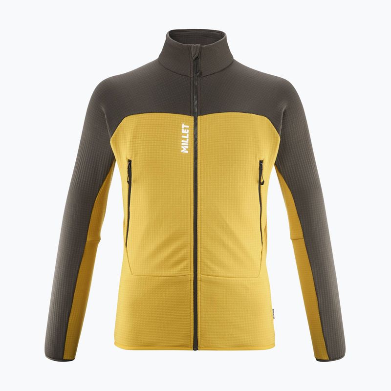 Felpa Millet Fusion Grid da uomo safran/giungla profonda 5