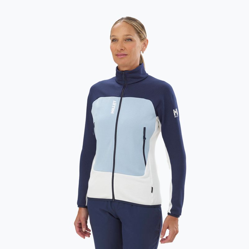 Felpa da donna Millet Fusion Grid foggy dew/saphir