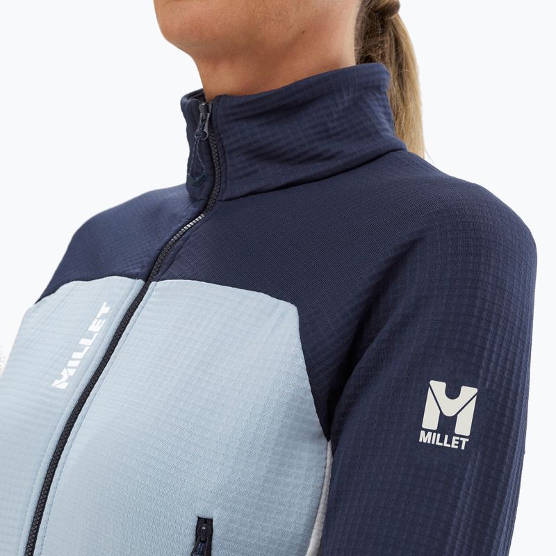 Felpa da donna Millet Fusion Grid foggy dew/saphir 4