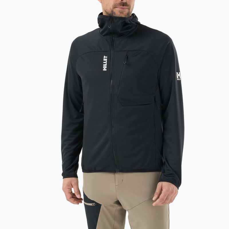 Felpa da trekking uomo Millet Lokka Hoodie III black