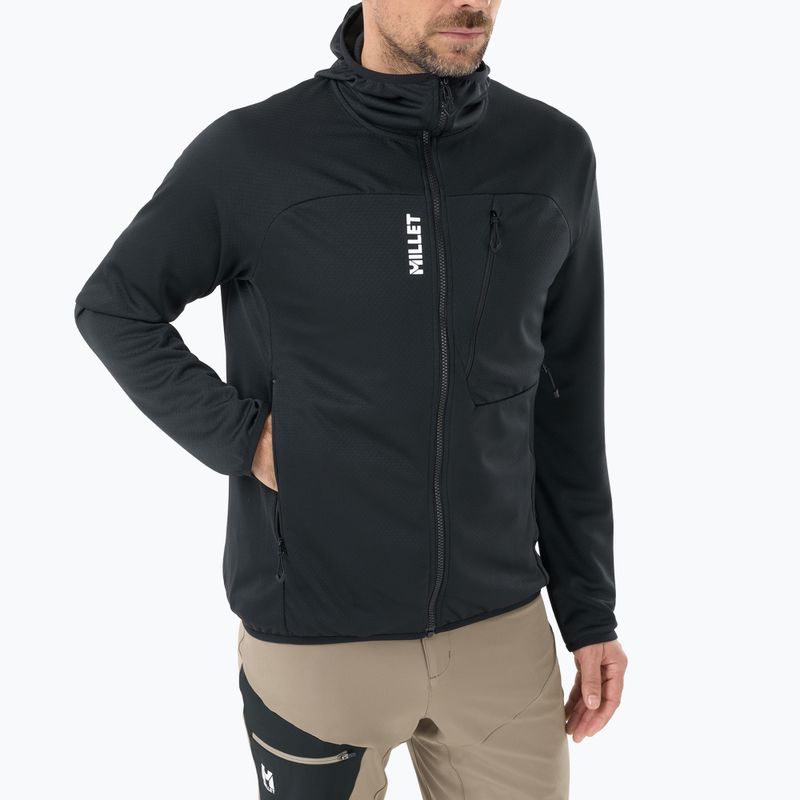 Felpa da trekking uomo Millet Lokka Hoodie III black 4