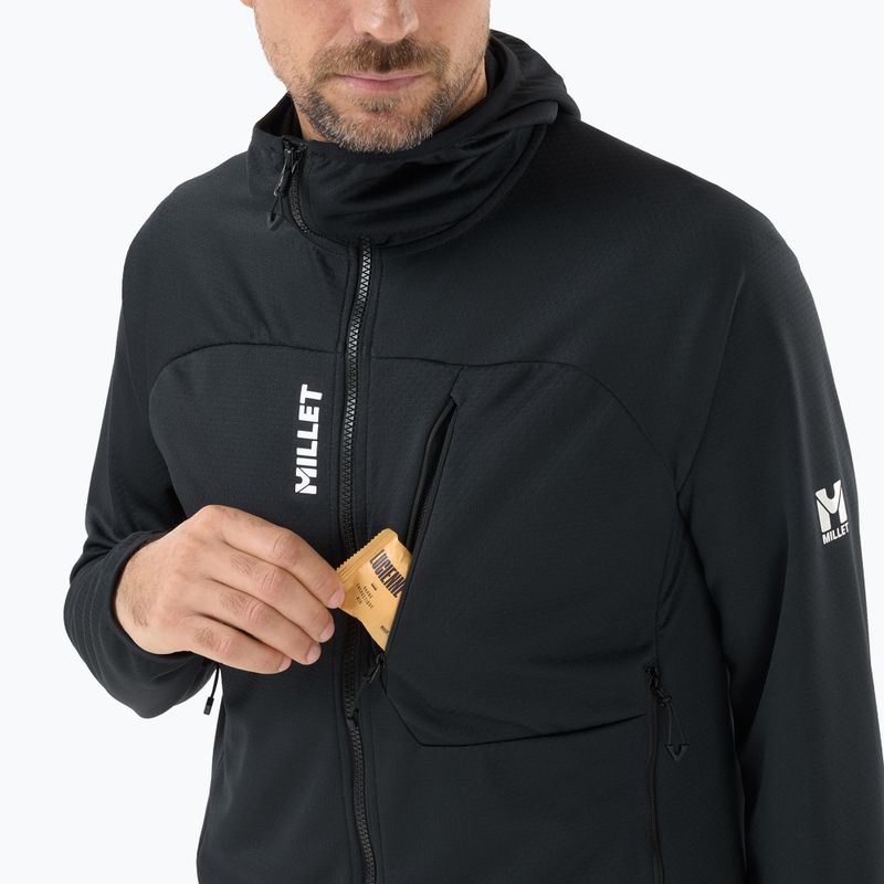 Felpa da trekking uomo Millet Lokka Hoodie III black 5