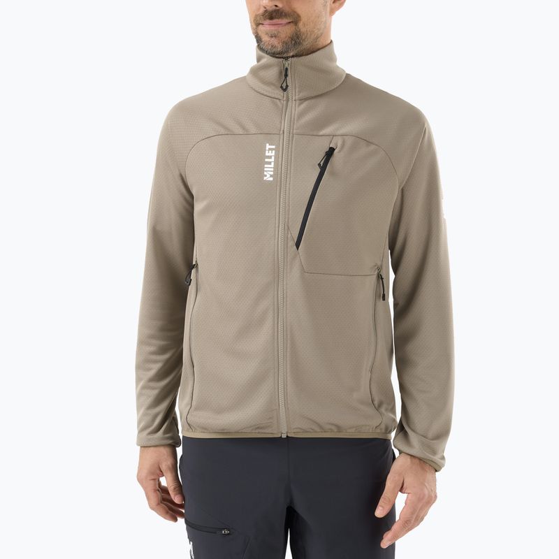 Felpa da trekking uomo Millet Lokka JKT III dorite