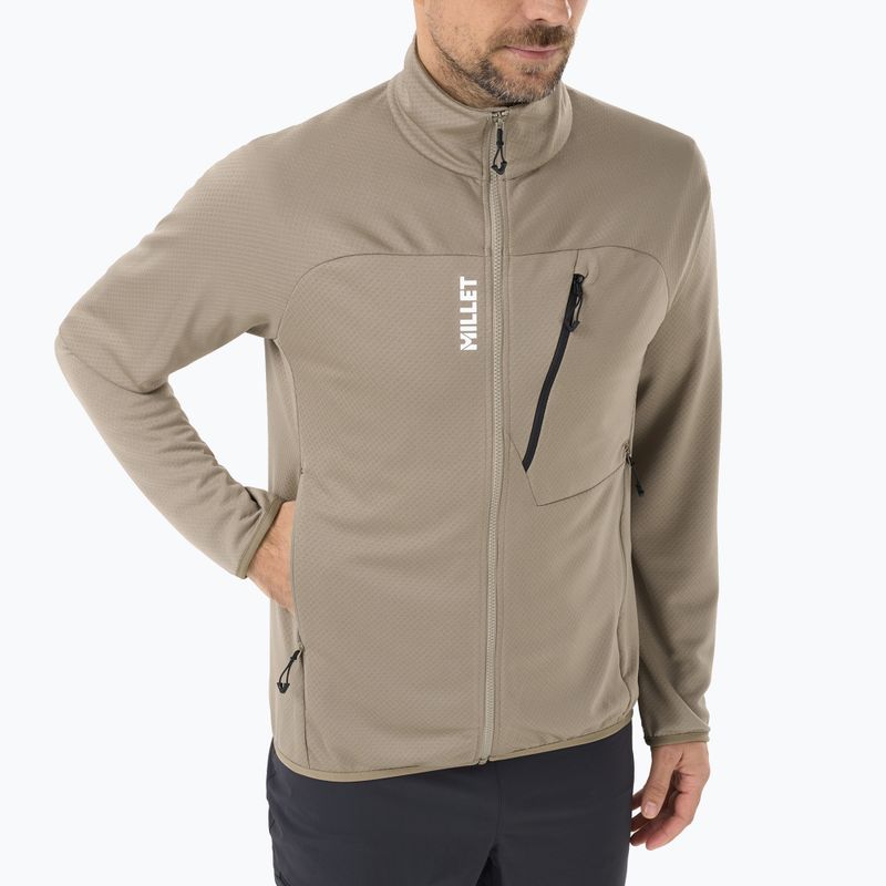 Felpa da trekking uomo Millet Lokka JKT III dorite 4