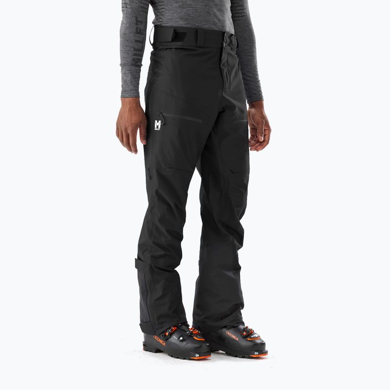 Pantaloni da scialpinismo da uomo Millet M White 3L black
