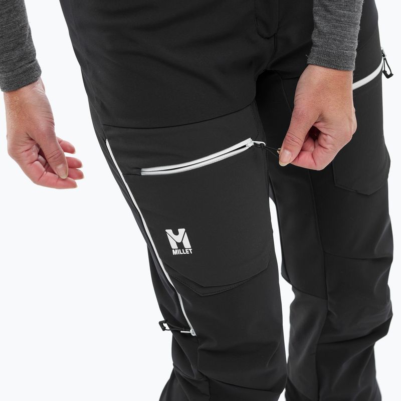 Pantaloni da scialpinismo da donna Millet M White Shield black 5