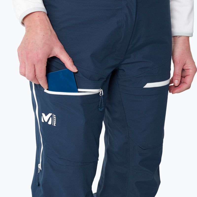 Pantaloni da scialpinismo da donna Millet M White 3L navy blue 6