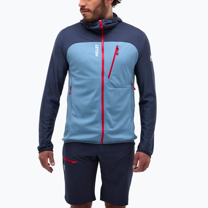 Felpa trekking da uomo Millet Lokka Hoodie III blu coronet/saphir
