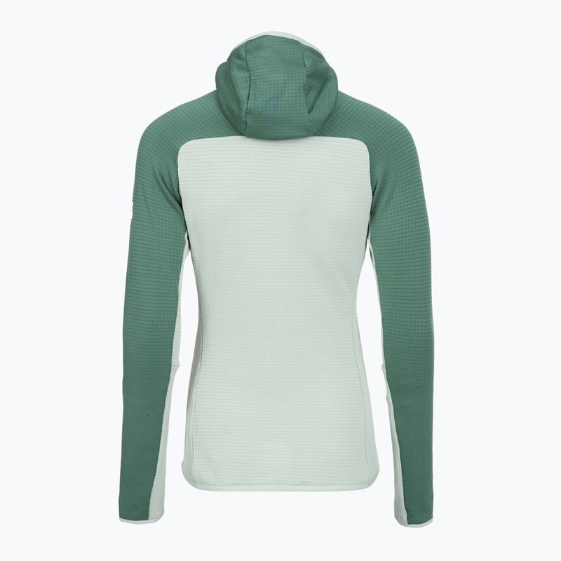 Felpa Millet Fusion Grid Hoodie donna con cappuccio alghe/bottle 2