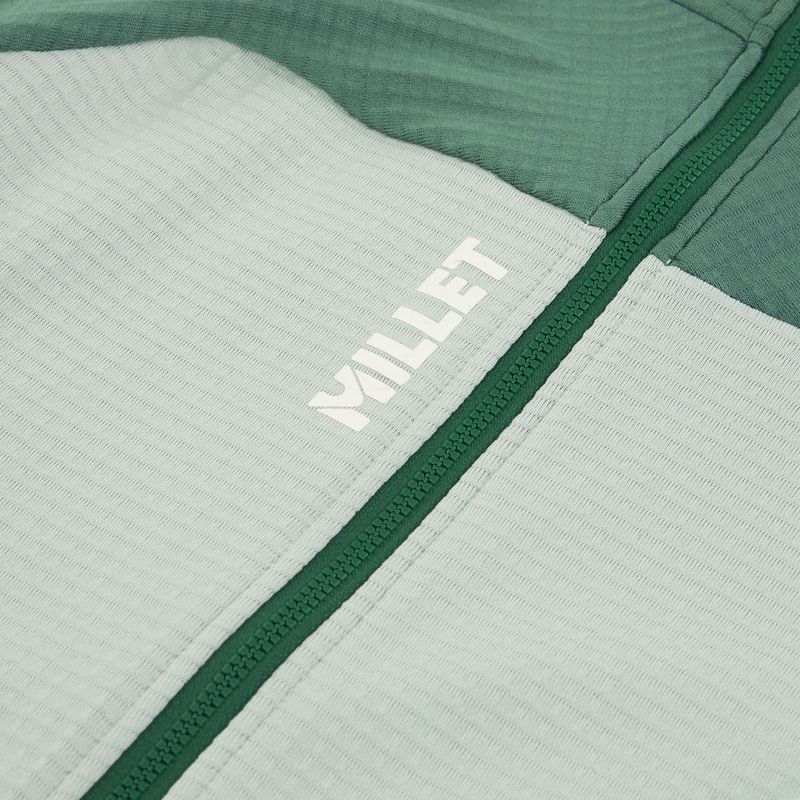 Felpa Millet Fusion Grid Hoodie donna con cappuccio alghe/bottle 3