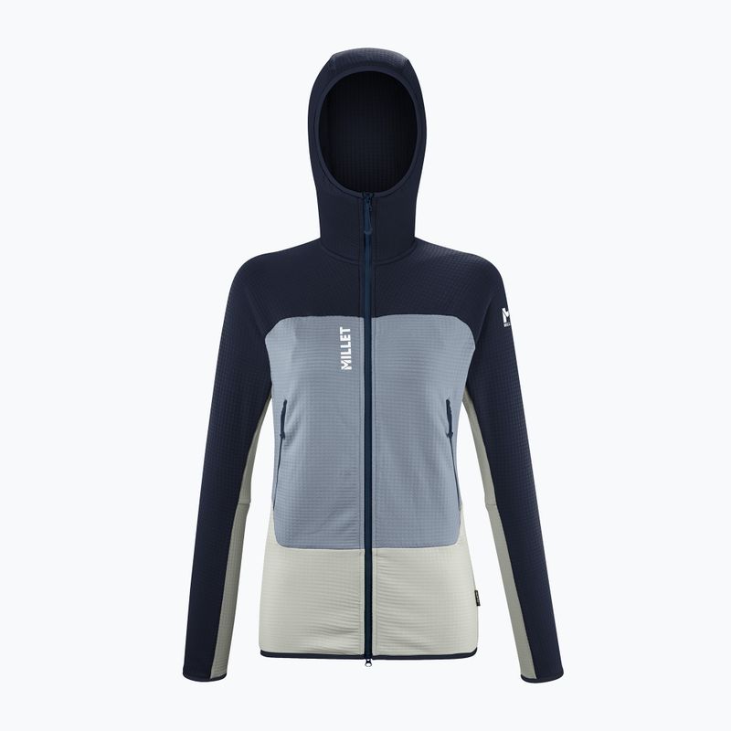 Felpa Millet donna Fusion Grid Hoodie rugiada nebbiosa/saphir