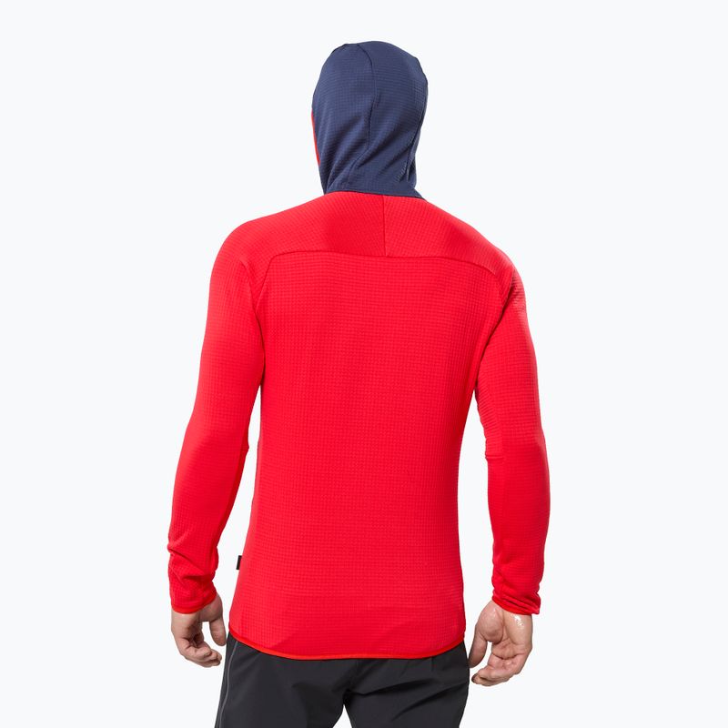 Felpa da uomo Millet Fusion Grid Hoodie red 3