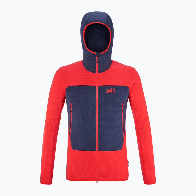 Felpa da uomo Millet Fusion Grid Hoodie red 6