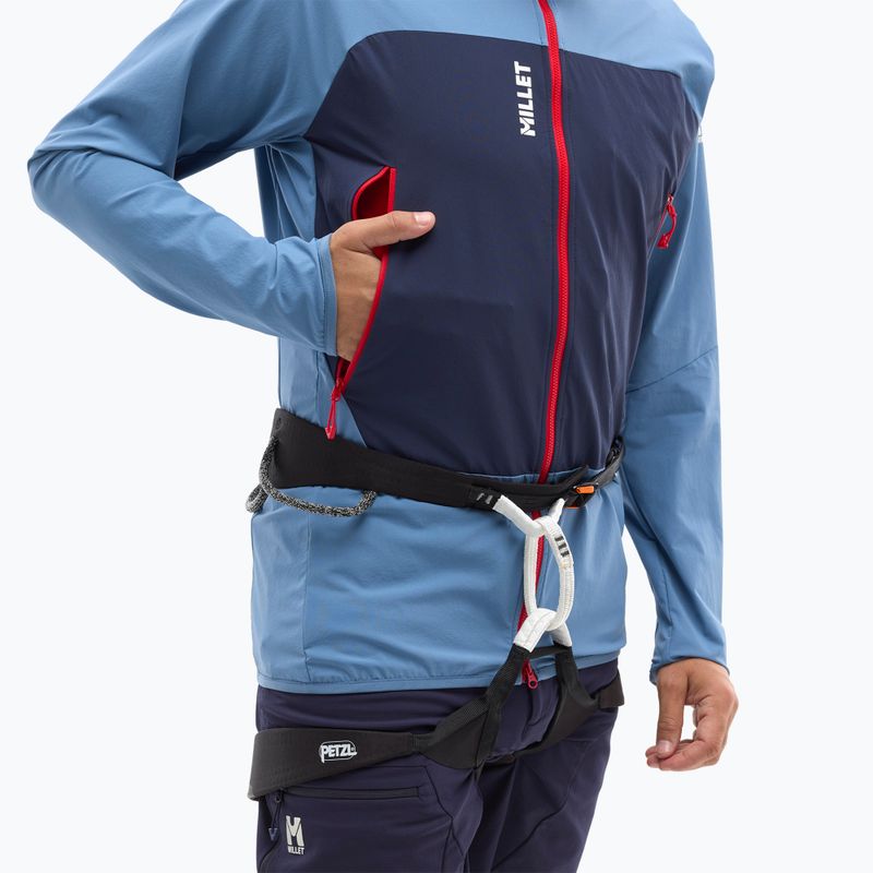 Giacca softshell da uomo Millet Fusion XCS Hoodie blu coronet/saphir 5