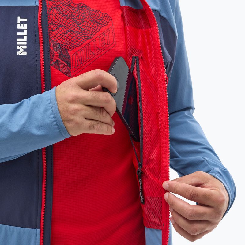 Giacca softshell da uomo Millet Fusion XCS Hoodie blu coronet/saphir 6