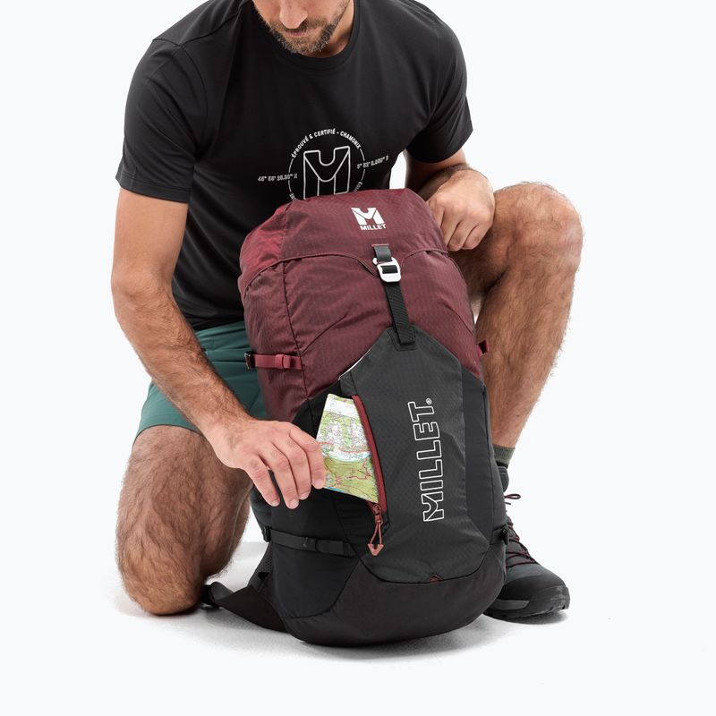 Zaino da trekking Millet Ubic 25 l nero/rosso scuro 7