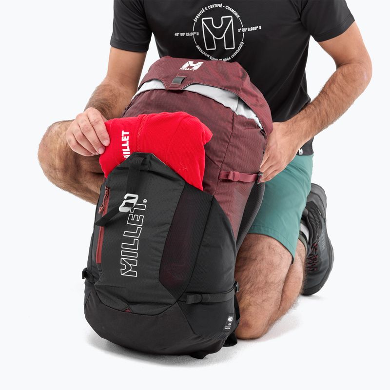Zaino da trekking Millet Ubic 25 l nero/rosso scuro 8