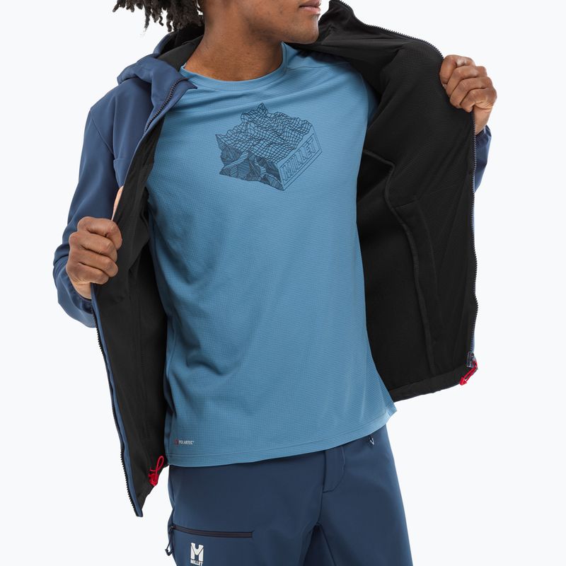Giacca softshell da uomo Millet Seneca Shield Hoodie saphir 4