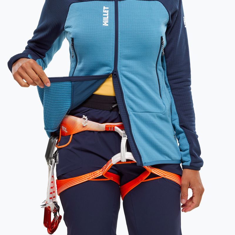 Felpa donna Millet Fusion Grid Hoodie coronet blue/saphir 5