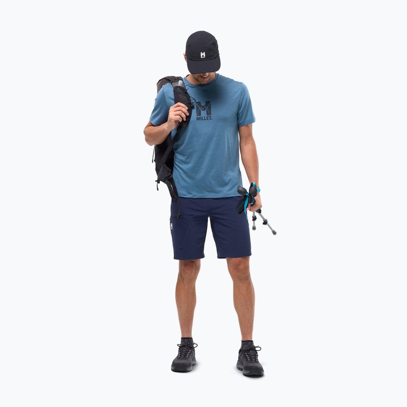 T-shirt da uomo Millet Ubic Wool SS coronet blue 2