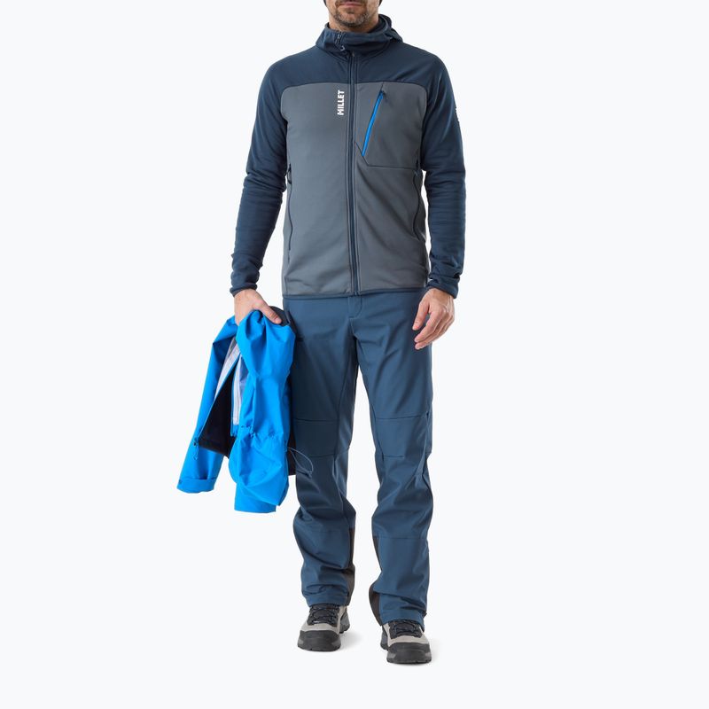 Felpa da uomo Millet Seneca Fleece Hoodie saphir/shadow blue 2