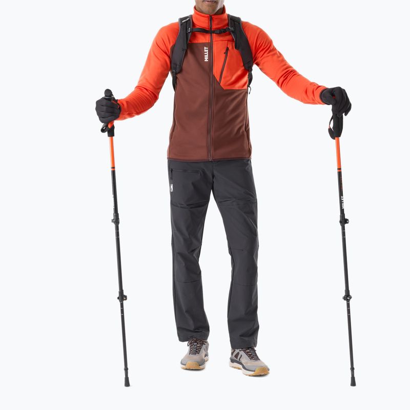 Felpa da uomo Millet Seneca Fleece truffle/paprika 2