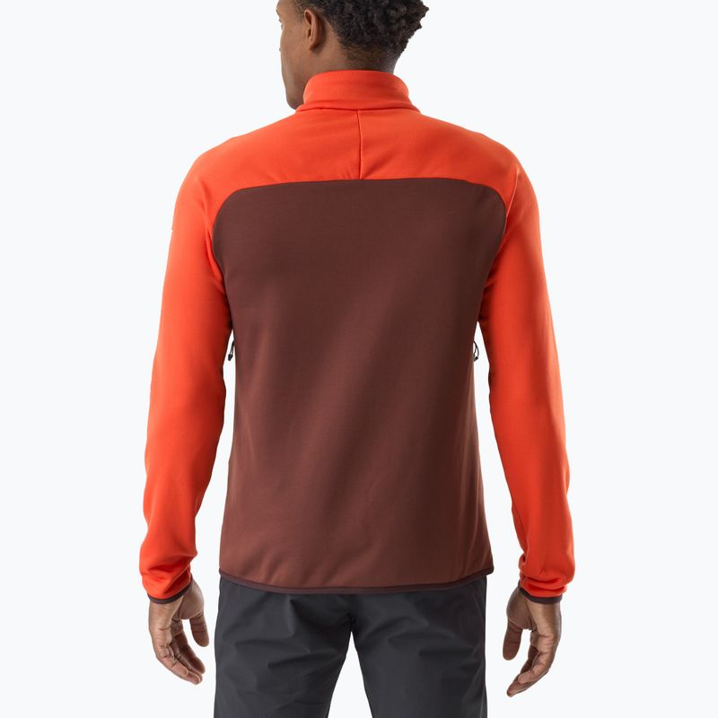 Felpa da uomo Millet Seneca Fleece truffle/paprika 3