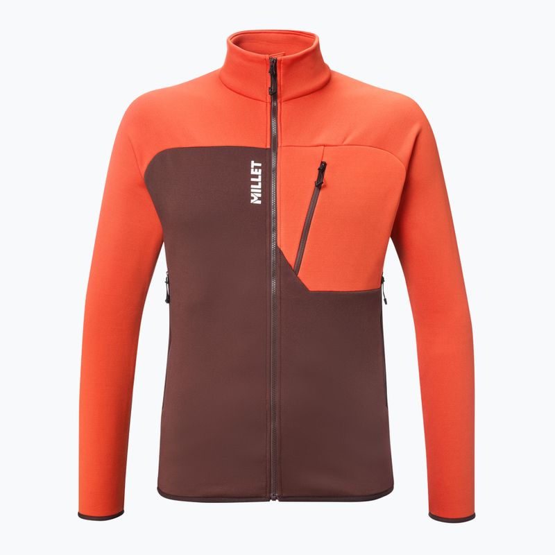 Felpa da uomo Millet Seneca Fleece truffle/paprika 6