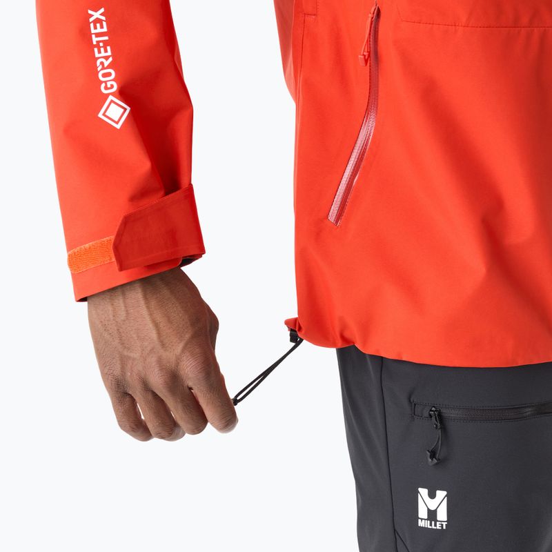 Giacca impermeabile da uomo Millet Kamet Gore-Tex Jacket Jacket paprika 8