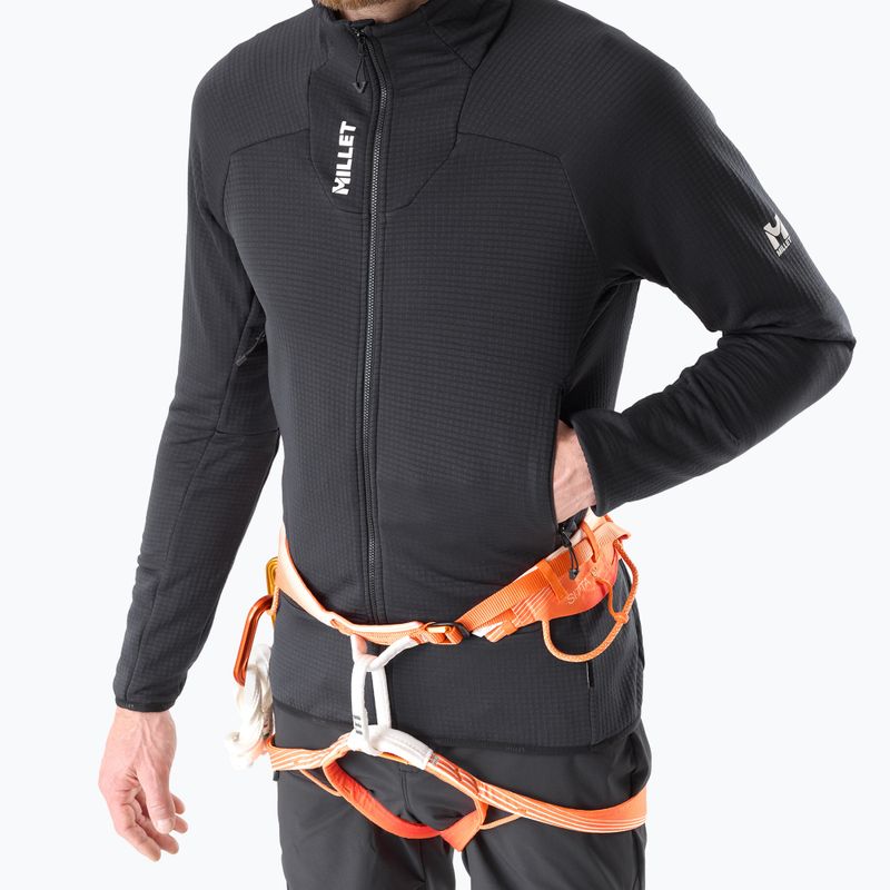 Felpa da uomo Millet Kamet Grid HD black 4