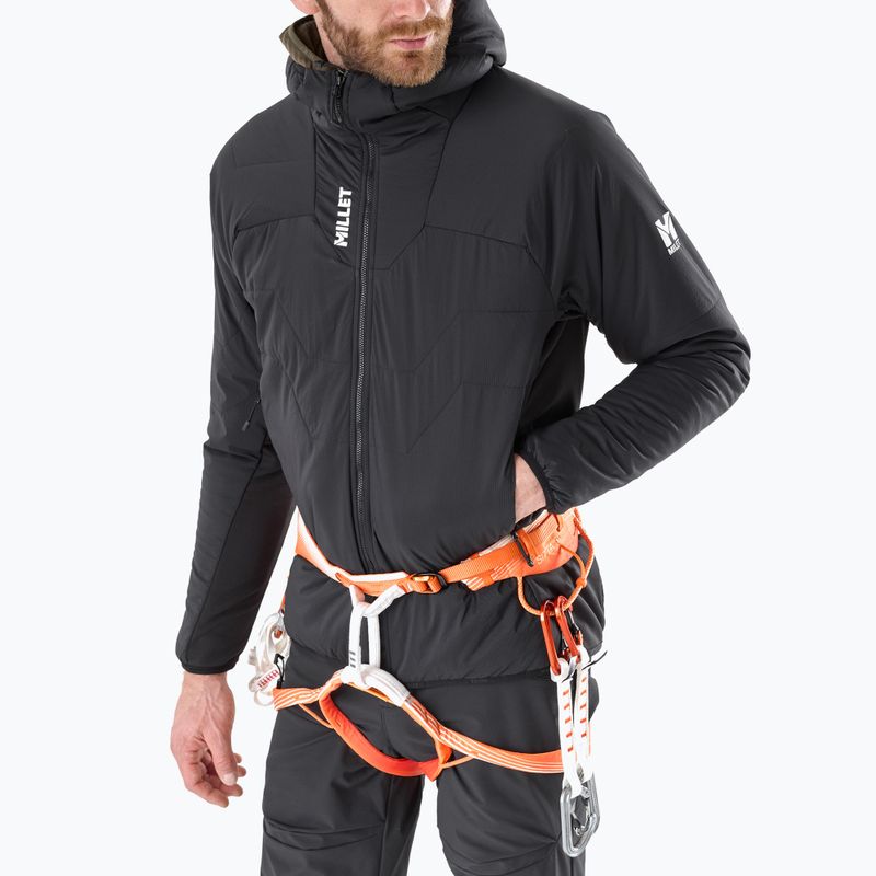 Giacca imbottita da uomo Millet Kamet Primaloft Hoodie Jacket black 4