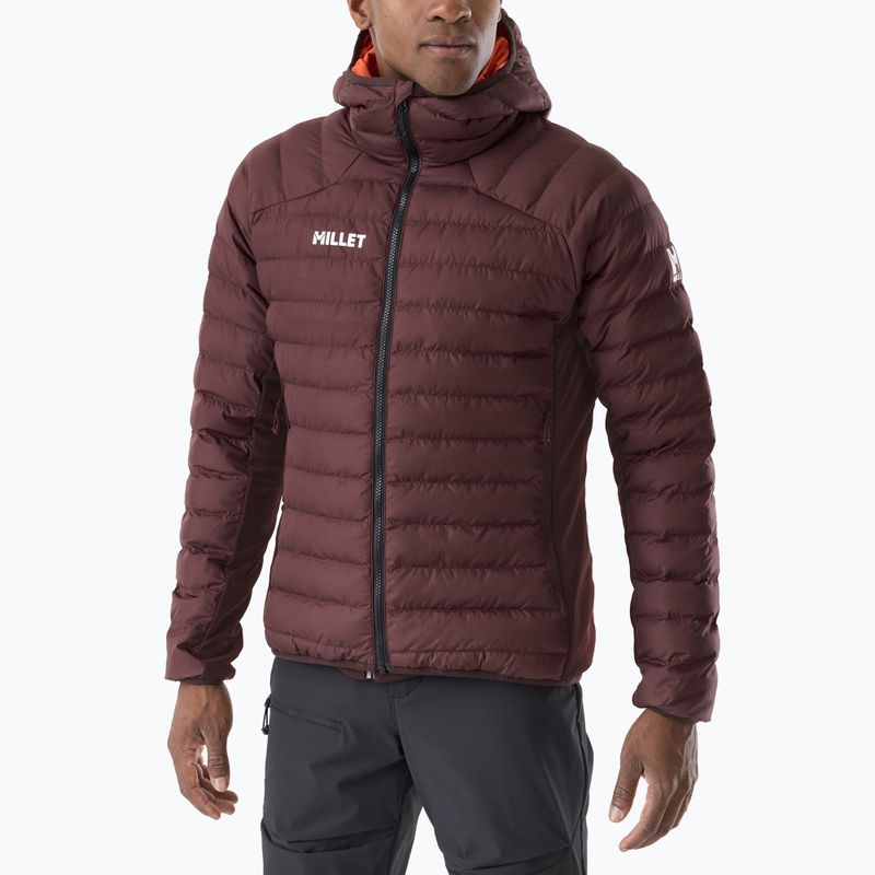 Giacca imbottita da uomo Millet Fitz Roy Warm Hoodie Jacket truffle