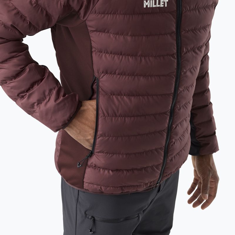 Giacca imbottita da uomo Millet Fitz Roy Warm Hoodie Jacket truffle 5