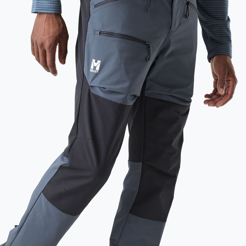 Pantaloni da trekking da uomo Millet Seneca XCS200 shadow blue/black 4