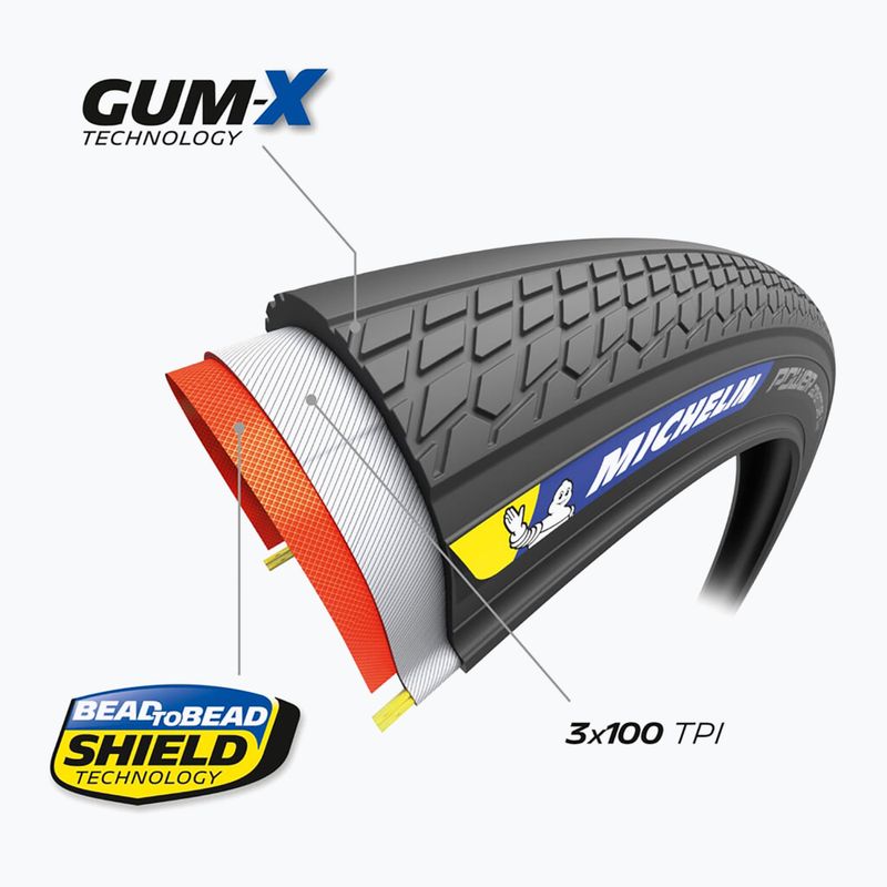 Pneumatico per bicicletta Michelin Power Adventure Classic V2 Competition Line nero 4