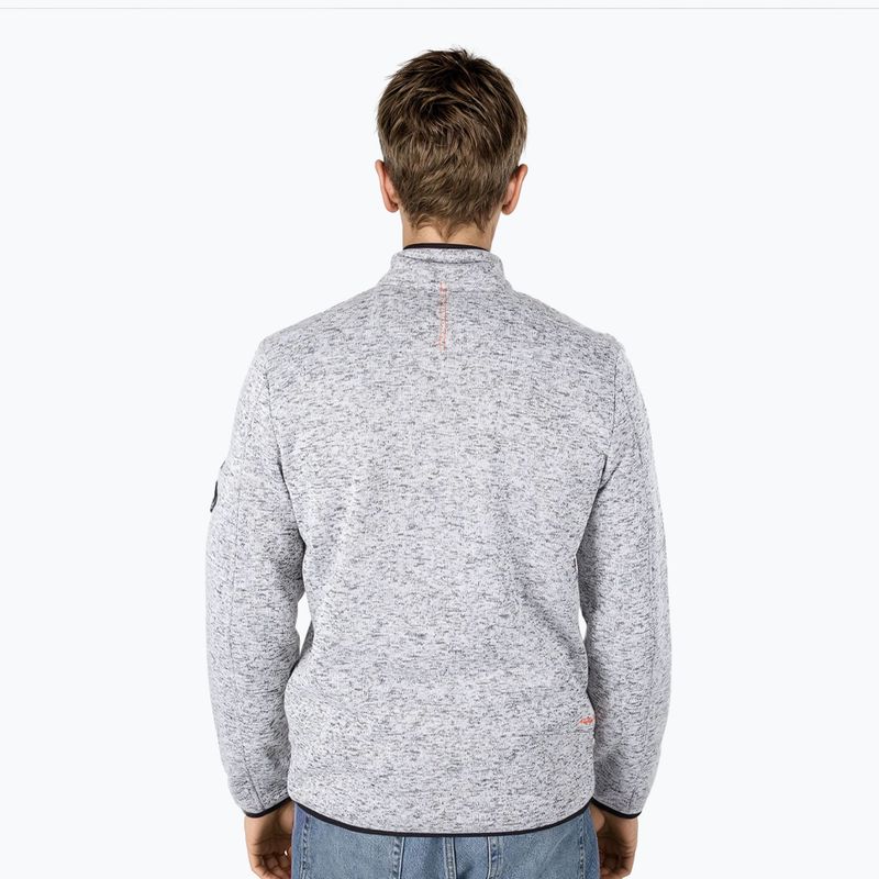 Felpa in pile da uomo Aulp Navoy Melanged Knit grey 2