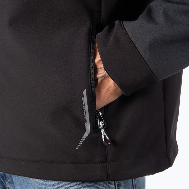 Giacca softshell da uomo Aulp Tiago anthracite melange 10