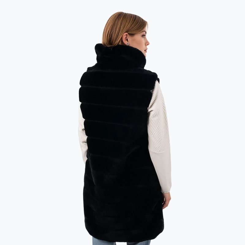 Gilet donna Aulp Carra Faux Fur black 2