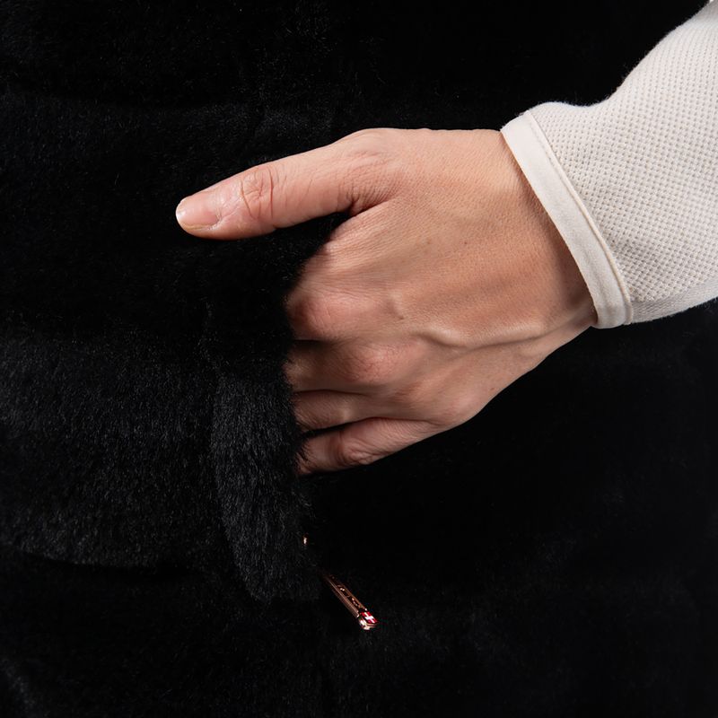 Gilet donna Aulp Carra Faux Fur black 4