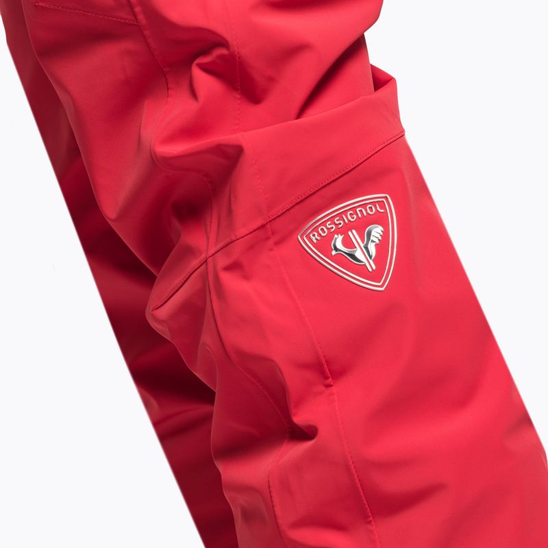 Pantaloni da sci Rossignol Course da uomo, rosso 5